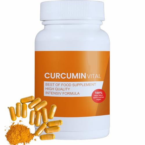 BIO Kurkuma Kapseln - Sehr Rein und Hochdosiert - Curcumin Extrakt mit höchster Bioverfügbarkeit - Unterstützung für Gelenke & Entzündungen