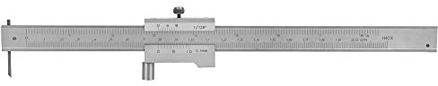 Anreiss Messschieber 0-200mm, Edelstahl Streichmaß Anreißmessschieber Metall Parallelmarkierungslehre Messschieber zum Anreißen, Holzbearbeitung Handwerk Anreisswerkzeug