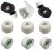 Memory Foam Eartips for Sony WF-1000XM5 Filter Screen Foam Tips for WF-1000XM5 WF-1000XM4 Earbuds Case, 3 Pairs Large Gray
