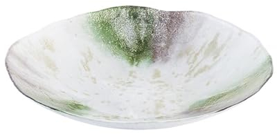 Fruteros Plato de fruta de forma redondeada moderna de estilo nórdico, cristal for el hogar, blanco nacarado, plato de almacenamiento de refrigerios simple, plato de ensalada de cerámica creativo Tazo