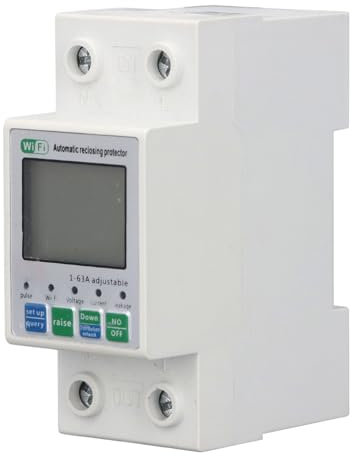 WiFi Smart Energy Monitor, Ferngesteuerter Leistungsmesser mit Intelligenten Warnungen, Smart Digital Display WiFi Power Meter für die Energieüberwachung zu Hause