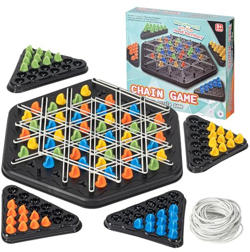 Dreiecksschach, Dreiecksbrettspiel, interaktives Tischbrettspiel, Strategiespiel für Familientreffen von Kindern und Erwachsenen