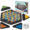 Dreiecksschach, Dreiecksbrettspiel, interaktives Tischbrettspiel, Strategiespiel für Familientreffen von Kindern und Erwachsenen