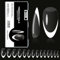 Beautilux Faux Ongles Clair French Medium Amande Press on Ongles 280 Pièces 14 Tailles, Soak Off Faux Ongles Pose Americaine Pour Manucures à Domicile