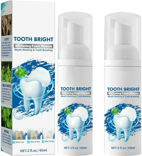 Shibeikadi Zahnaufhellungs-Mousse, Pressing-Typ Reinigung Ultrafeine Schaum-Mousse-Zahnpasta, 360ºPflege Gesunde Mundumgebung, Intensive Fleckenentfernung Zahnpasta Frischer Atem (2)
