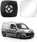 Cristal de Espejo Reemplazar para Renault Kangoo II 2007-2012, Retrovisor Exterior Ajustable Adecuado Lente de Marcha Atrá, Espejo Retrovisor Calefactable (Derecha)