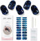 JMEOWIO Gel Nail Stickers Dark Blue Green Semi Cured Gel Nail Strips Wraps UV/LED Nails Art Design Decoration Accessories