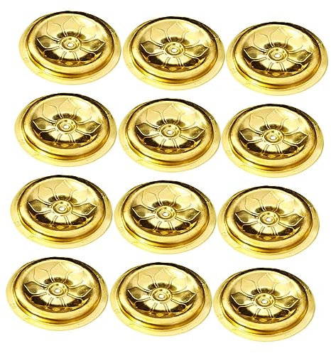 Angoily 12 Stück Öllampe Ölschwimmer Propangaslaterne LED Leuchten Paraffinlampe Öl Kleines LED Licht Gartenöllampen Sturmlaterne Für Den Außenbereich Öllampe Öl Für