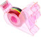 BCOATH 1Satz Tragbarer Klebebandspender Süßer Bandhalter Einhorn Design Für Schreibtisch Multifunktionaler Tape Cutter Für Bürobedarf Und Kreative Projekte
