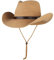 Homme Chapeau de Paille à Large Bord Chapeau de Soleil Fedora en Paille Pliable et Léger Panama Été Anti-UV Classique Panama Trilby Cowboy avec Bandeau Absorbant pour Plage Voyage Vacances, Kaki