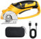 Cordless Electric Fabric Scissors, Cardboard Box Heavy Duty Scissor, Rechargeable Power Rotary Cutter, Leather Sewing Shears, Plastic Packages Carpet Cutter with Storage Bag, 4V, 2000mAh, Type-c