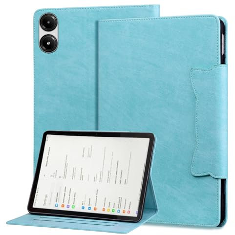 GaliJialiB Tablet PC Hülle Compatible with Xiaomi Redmi Pad SE 11 2025 Cute Magnetic Buckle Tablet Case PU & TPU Tablet Case Kickstand Tablet Case Card Slot Case Schutzhülle(Sky Blue)