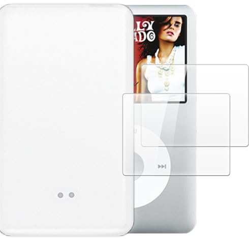 Shantime Hülle und Displayschutz für iPod Classic 120GB - Weiß | 103*61.8*10.5 Stoßfeste Hülle mit 2er-Pack gehärtetem Glas Kombiset für umfassenden Körperschutz