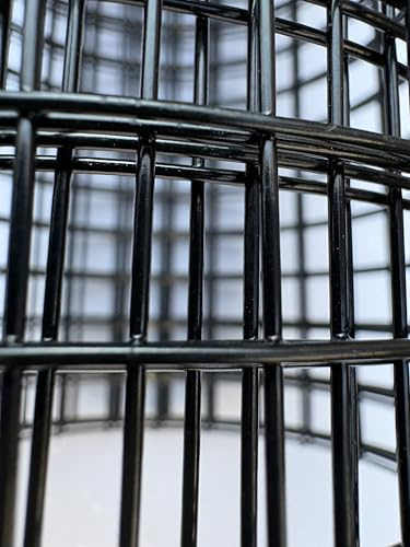 KrapTrap Volierendraht schwarz pulverbeschichtet 12,7 x 12,7 mm, 1 m x 25 m | 1,05 mm Drahtstärke, Verzinkt, Punktgeschweißt, Für Kaninchen, Hasen, Hühner