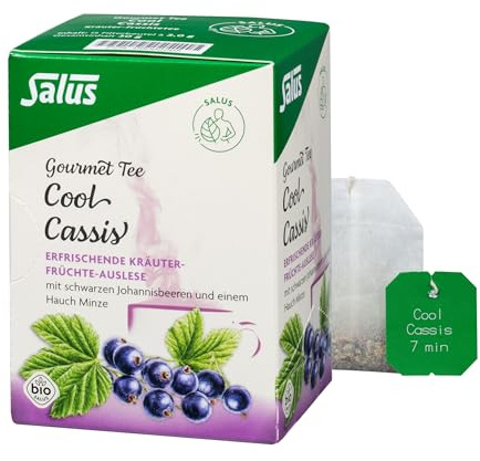 Salus - Gourmet Tee - Cool Cassis - Kräuter-Früchtetee - 15 Filterbeutel (30g)