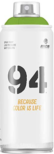 Montana Colors MTN 94 Flúor Verde Fluorescente, Spray 400ml Aerosol, 400