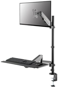 Neomounts Newstar FPMA-D1320SILVER Flat Screen Bracket for Office – Bracket for Flat Screen for Office (0 – 180 °)