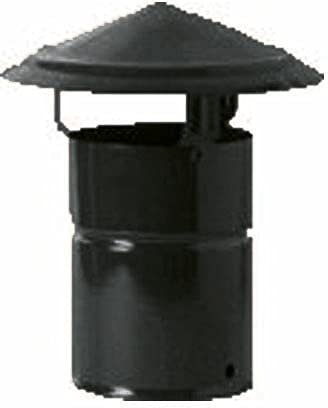 Fumaiolo Fisso per Tubi Stufa Ø 12 cm colore Nero Opaco