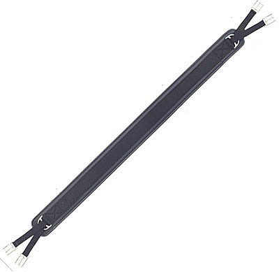 Euroriding Neopren Sattelgurt lang (Gitterschaum), Farbe: schwarz, Große: 115 cm