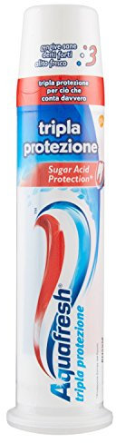 Aquafresh - Dentifricio Denti Tripla Protezione Formula Mineral Smalto 100 Ml