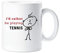 60 Second Makeover Limited Mens I'd Rather Be Playing Tennis Mug Cup Novelty Friend Gift Valentines Gift Dad Friend Boyfriend Brother Uncle