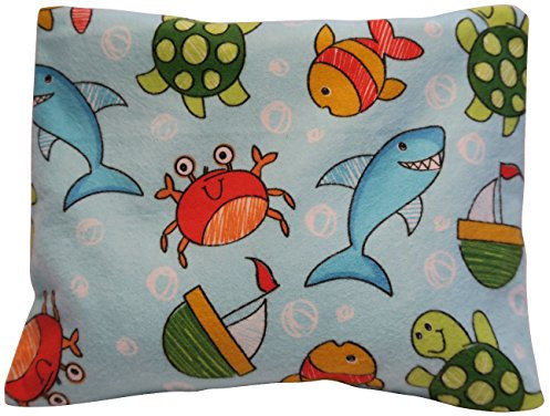 Körnerkissen Wärmekissen 20x16 cm mit Kissenhülle (Kirschkerne, Ocean blau)