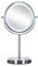 Kleine Wolke Kosmetikspiegel Bright Mirror mit 5-facher Vergrößerung, LED-Beleuchtung und Touch-Funktion, Größe: 17,5 x 29,5 x 12 cm, Material: Metall/ Glas / LED, Chrom
