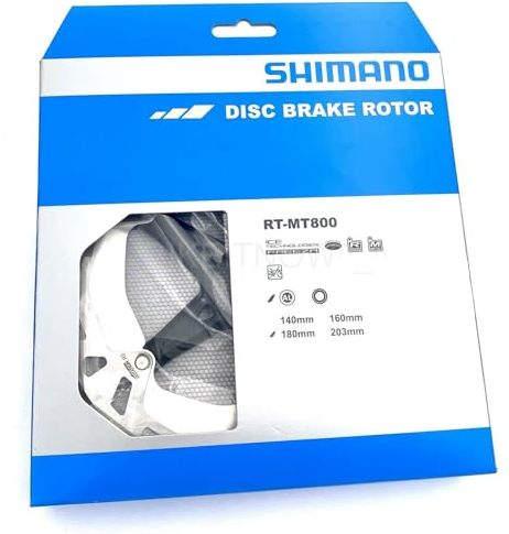Shimano Unisex – Erwachsene Deore XT Bremsscheibe, Silber, 180 mm