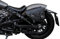 Ledertasche kompatibel mit den Motorrad Modellen Indian Scout Bobber 2018–2024, Scout Rogue, Scout Twenty, Scout Bobber Sixty, hergestellt in Italien von Endscuoio (Schwarz, Linke)