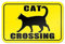 Inga Warnschild Cat Crossing, 20,3 x 30,5 cm