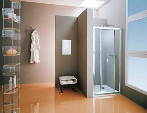 Box Doccia Samo New Cee Nicchia 2 Ante 77/85 Cromato Lucido Trasparente