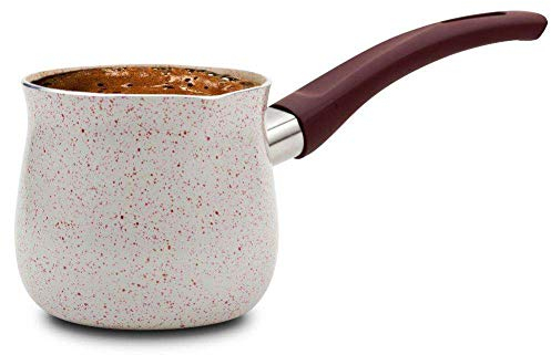 NAVA Creuset | 300 ml | Cafetière turque avec revêtement en granit pour la préparation du café turc
