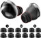 Delidigi Galaxy Buds Pro Ohrstöpsel, 6 Paar Doppelflansch Silikon Eartips Aufsätze Ersatzteile Zubehör Kompatibel mit Samsung Galaxy Bus Pro 2021 S/M/L (Schwarz)