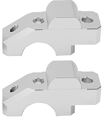 Abrazadera Elevadora de Manillar, 2 Piezas de Adaptador de Manillar de Repuesto Resistente para Tracer 900 / GT 2015-2019 para Piezas de Motocicleta(Plata)