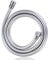 Oupukle Tuyau douche 1,5m Flexible Douche en PVC Avec double protection anti-torsion, Remplacement Universel, Avec double tête en laiton de qualité supérieure, Anti-torsion