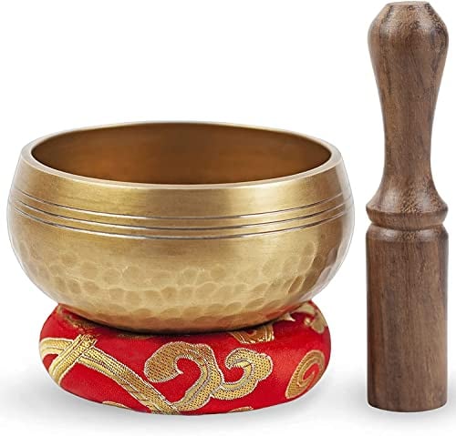 Himalaya Bazaar Ensemble de bols chantants tibétains faciles à jouer pour les débutants – Authentique fabrication artisanale pour la méditation Son holistique 7 chakras Cadeau de guérison (3 Pouce)