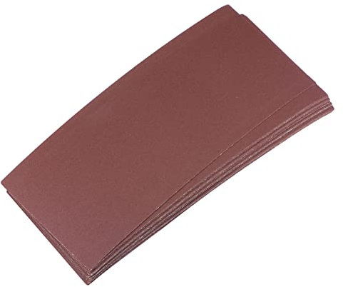 sourcing map 20 Pcs 220 Grain Papiers Abrasifs 9 x 3.7 Aluminium Oxyde Ponçage Feuilles Main Ponceuse Papiers pour Bois Meubles Finition