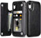 Coolden Hülle für iPhone XR Handyhülle Premium PU Klappbar Leder Hülle Handyhülle mit Kartenfach Ständer Magnetische Brieftasche Flip Case Dauerhaft Stoßfeste Schutzhülle Cover für iPhone XR Schwarz