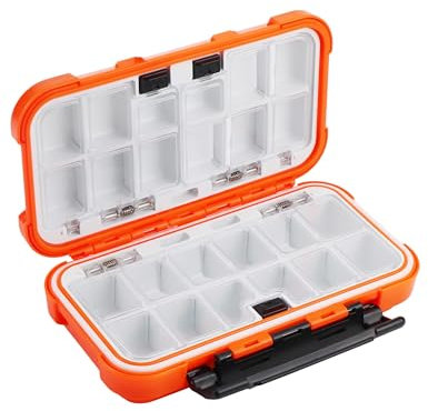 Hlotmeky Kleine Kajak-Mini-Tackle-Box, wasserdicht, Angelköderbox, Terminal, Aufbewahrung, Angelhaken-Organizer
