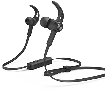 Hama | Auriculares Inalámbricos, Freedom Run (Auricular Bluetooth con micrófono, 6 Horas de autonomía, Control de Voz, Ideal para Hacer Deporte, Carrera, Bicicleta, Gimnasio) Color Negro