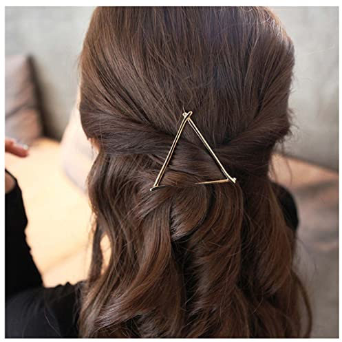 Cimenexe Pinces À Cheveux Triangle Bohème Barrette Triangle Creux Or Géométrique Pinces À Cheveux Métal Triangle Coiffure Accessoires Cheveux Décoratifs Bijoux Pour Femmes Et Filles Cadeaux