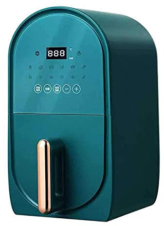 Freidora de Aire para Uso doméstico Freidora de Aire de Cocina 3Ly Freidora eléctrica sin Aceite Multifuncional de Gran Capacidad para el hogar (freidoras de Aire) (Azul (Modelo Inteligente))