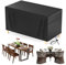 JPudinor Housse Table de Jardin 150 x 150 x 80cm, Housse de Protection Bâche Résistante aux Intempéries et aux Déchirures 420D Oxford pour Mobilier Salon de Jardin
