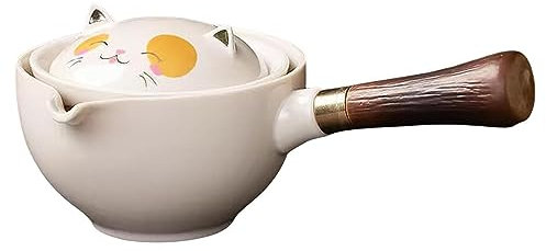 Juego de té portátil de viaje, tetera china Kongfu giratoria de 360°, accesorios de té, tetera coleccionable para empresa, hoteles, casa de té, restaurantes, hogar Zorq