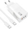65W USB C Chargeur Rapide 3 Ports avec GaN Tech Compatible avec MacBook Pro/Air,Dell,iPhone 15/14, iPad Pro, Google Pixel, Samsung Galaxy