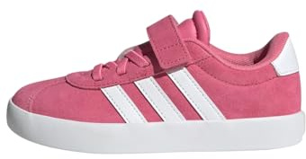 adidas Unisex Kids Vl Court 3.0 Pink Fusion/Cloud White/Grey Four 1.5 UK 33.5 EU