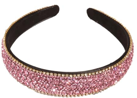 scicent Abschmink Haarband Elegant Damen Haarreif mit Strass Stirnbänder Kristallstein Glitter Strass Kopfschmuck für Frauen Mädchen Haarschmuck 16707