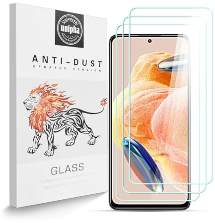 Zidwzidwei Protector de Pantalla para Xiaomi Redmi Note 12 Pro 4G [3-Pack], 9H Dureza Vidrio Templado, 2.5D Alta Definicion Alta Sensibilidad, Antiarañazos Protector de Pantalla