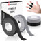 Omsscun 4 Rollen Fingertape, 1,5cm Breit Boulder Tape, Klettertape, Sport Finger Tape für Bouldern Basketball Tennis Volleyball Handball Kraftsport (Schwarz + Grau)