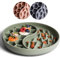 ne&no® Anti Schling Napf für Hunde und Katzen I Slow Feeder I Leckmatte Hund mit großem Saugnapf I Schleckmatte Katze für Nassfutter und Trockenfutter (sage Green)